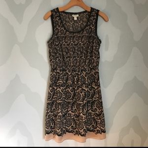 Rodarte for Target Beige/Black Sleeveless Dress
